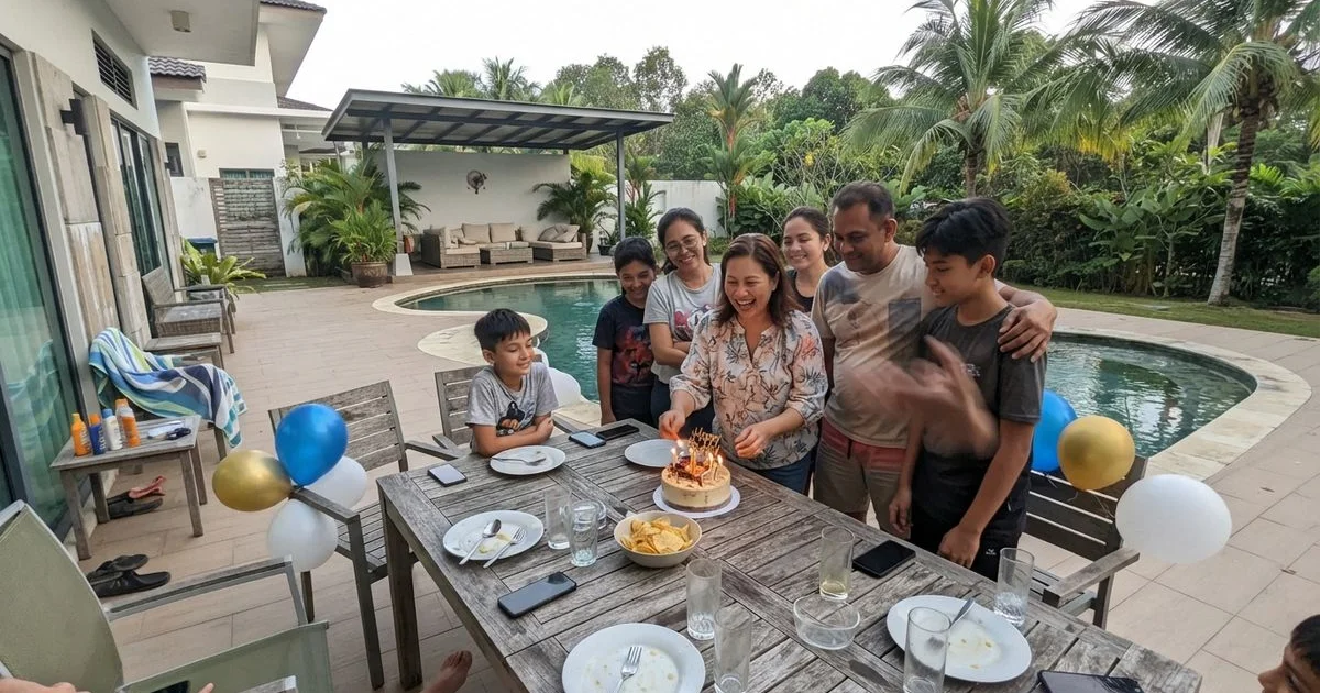 Hosting a birthday, wedding or celebration at a private pool villa homestay in Malacca